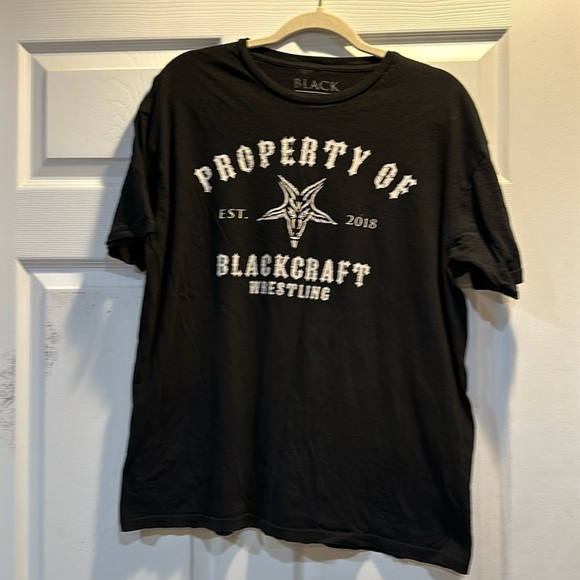 Black Craft Wrestling Graphic Tee Shirt L - Picture 1 of 6